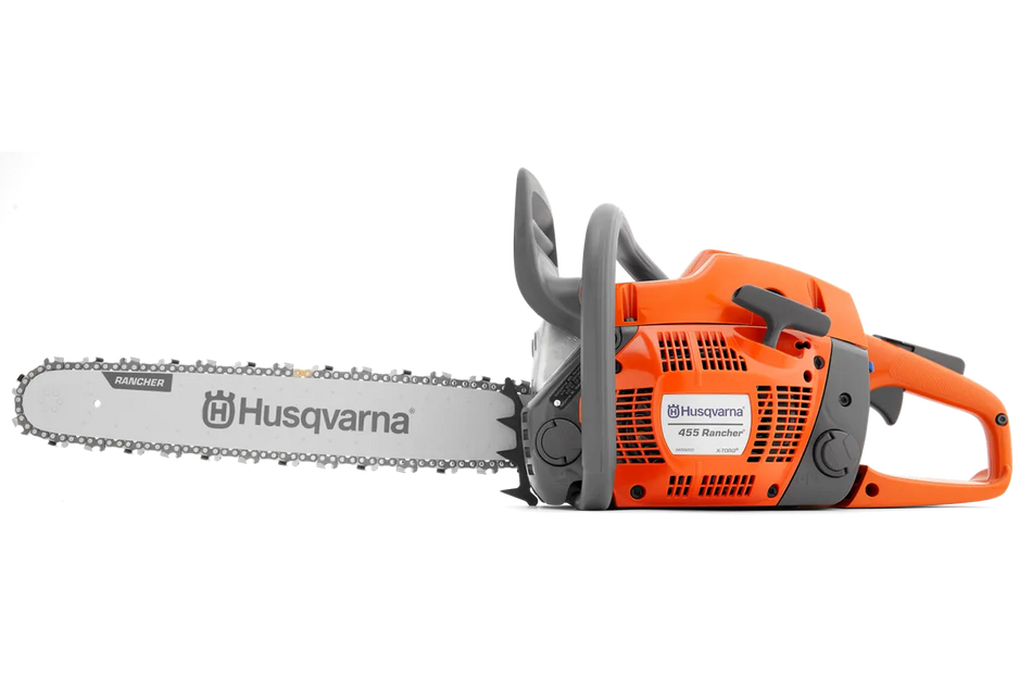 HUSQVARNA 455 Rancher avec 20",3/8", coupe en X 1,3 mm, barre Rancher