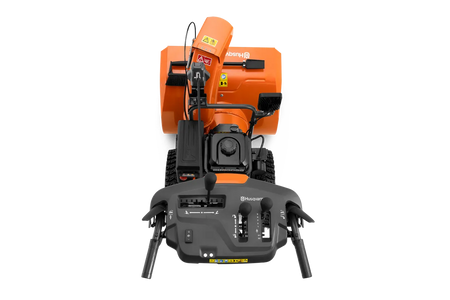Husqvarna ST269 snow thrower, top view of the control panel