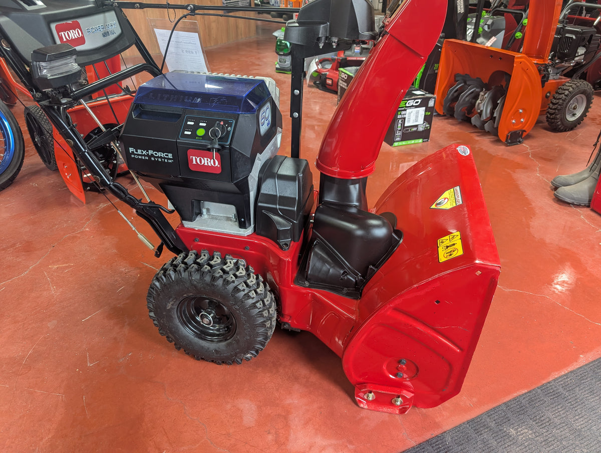 Used Toro Power Max e26 battery box and auger housing