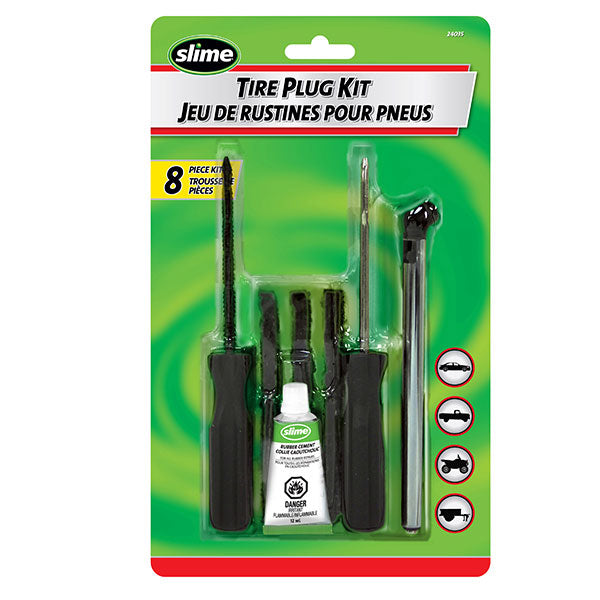 SLIME TIRE PLUG KIT & TIRE GAUGE (24035)