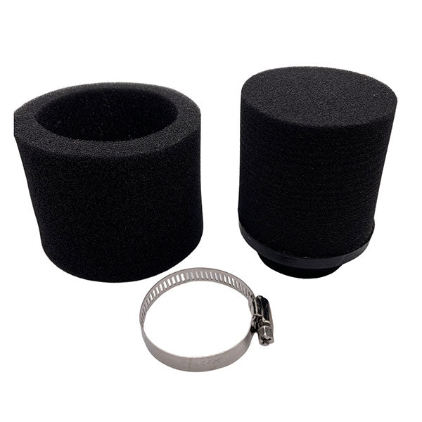 Filtre à air Mogo Parts 38-40MM, mousse noire HP avec préfiltre (06-0417)